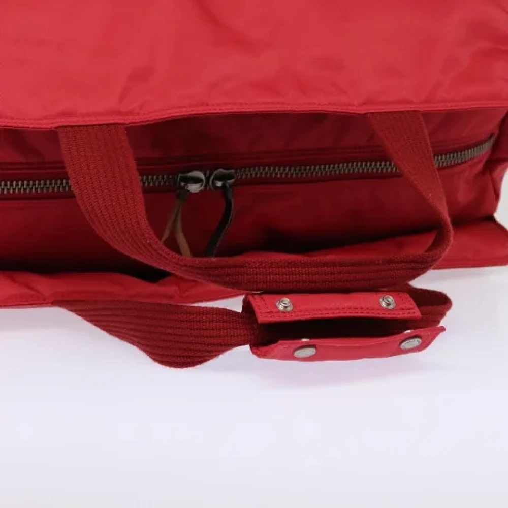 Burberry Vintage Pre-owned Fabric handbags Red Dames