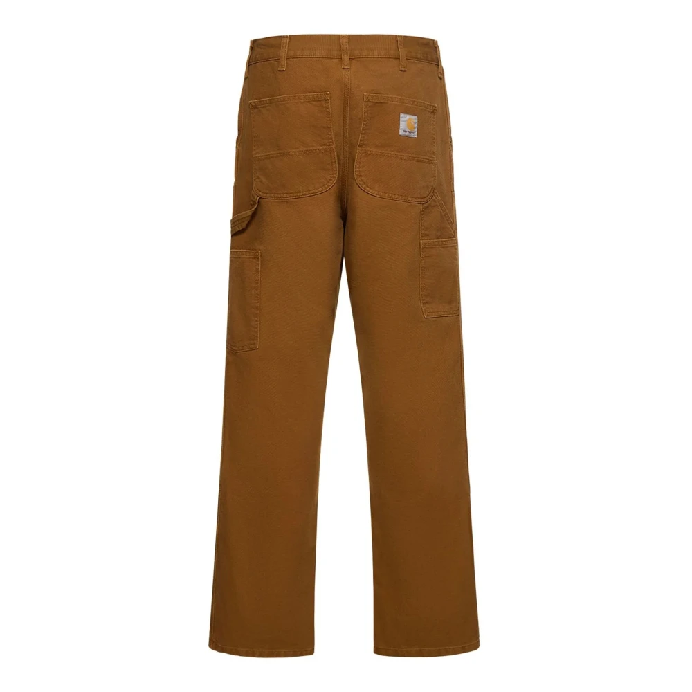 Carhartt WIP Bruine Katoenen Jeans met Hoge Taille en Wijde Pijpen Brown Heren