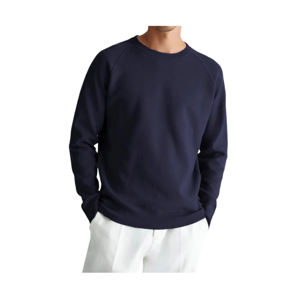 Liu Jo Heren Katoenmix Technische Sweater Blue Heren