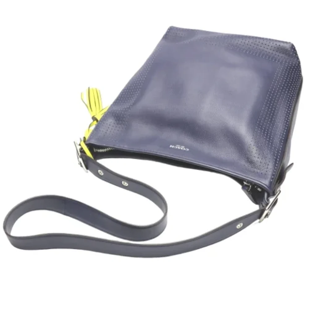Coach Pre-owned Leather shoulder-bags Blue Dames