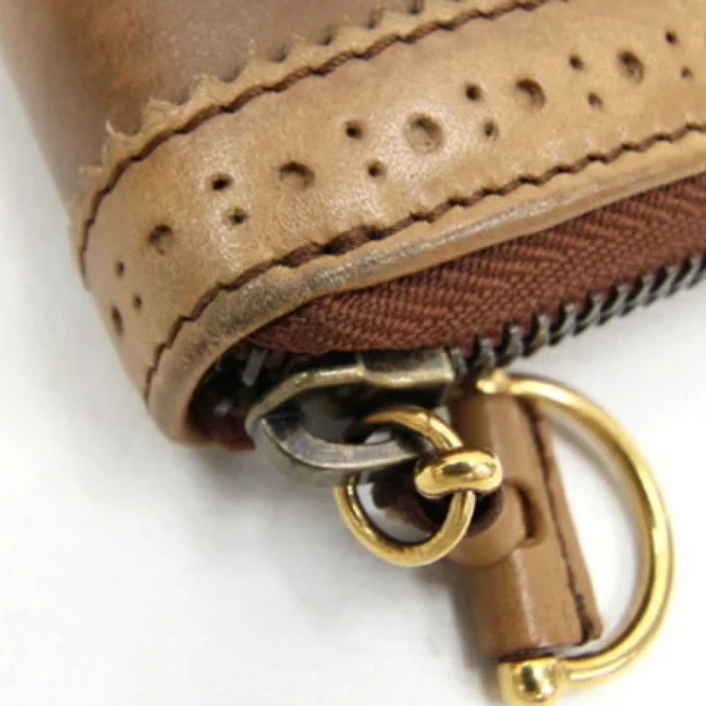 Gucci Vintage Pre-owned Leather wallets Brown Dames