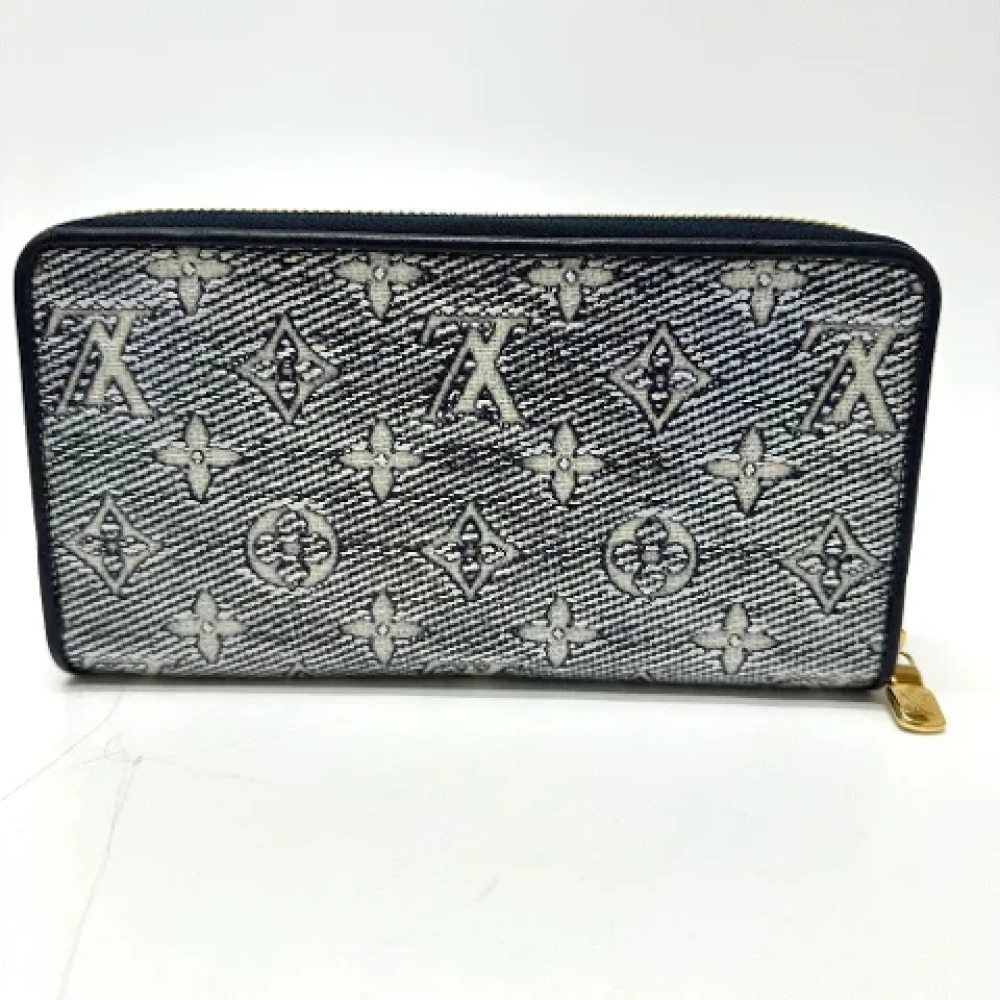 Louis Vuitton Vintage Pre-owned Fabric wallets Blue Dames