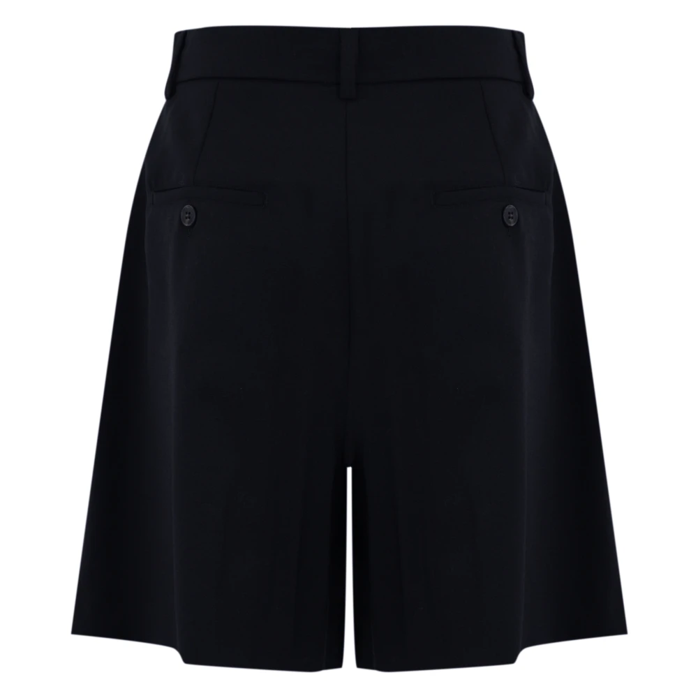 Max Mara Weekend Blauwe Wollen Bermuda Broek Blue Dames