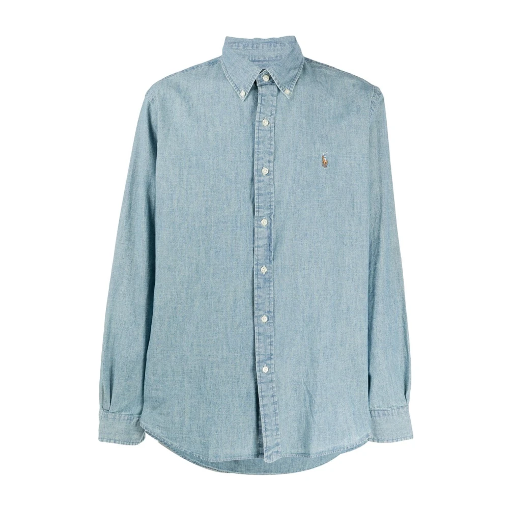 Polo Ralph Lauren Heldere Blauwe Stijlvolle Herenoverhemd Blue Heren