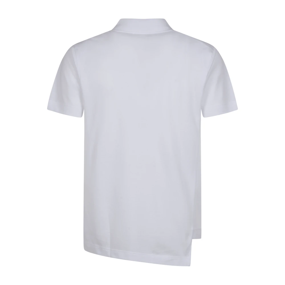 Comme des Garçons Witte T-shirt met Logo Patch White Heren