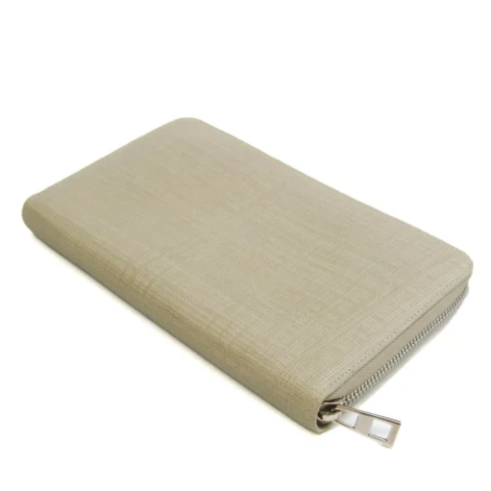 Loewe Pre-owned Leather wallets Gray Dames