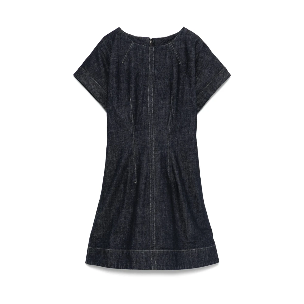 Soeur Indigo Blauwe Jurk met Ronde Hals Blue Dames