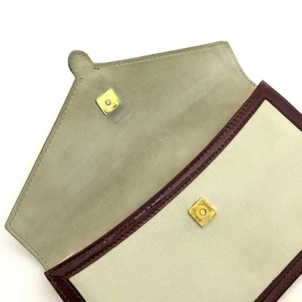 Fendi Vintage Pre-owned Leather wallets Beige Dames