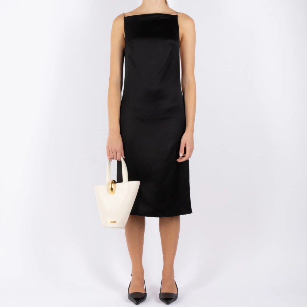 Jacquemus Zwarte Midi Jurk voor Dag & Nacht Black Dames