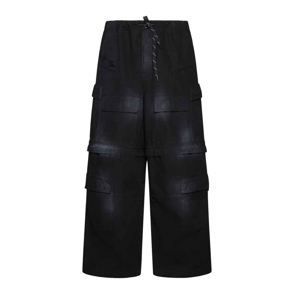 Balenciaga Zwarte Cargo Jeans Black Heren