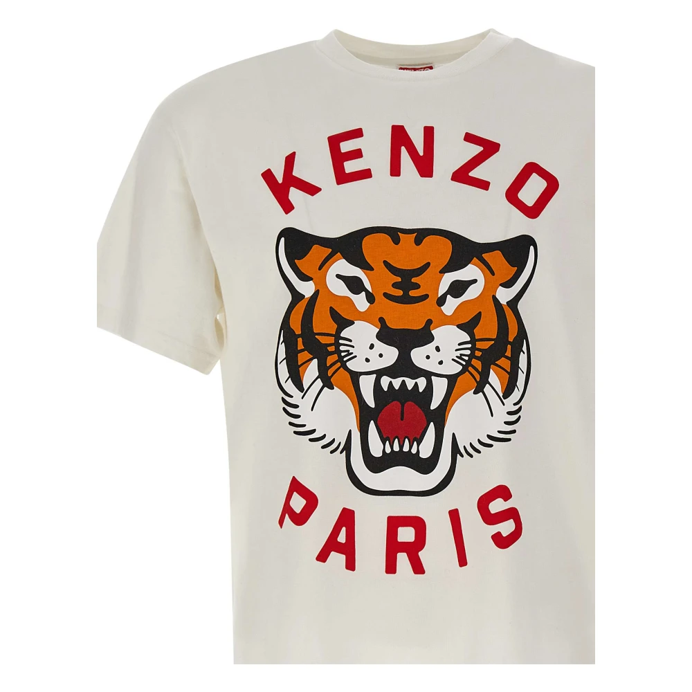 Kenzo Paris T-shirts en Polos Wit White Heren
