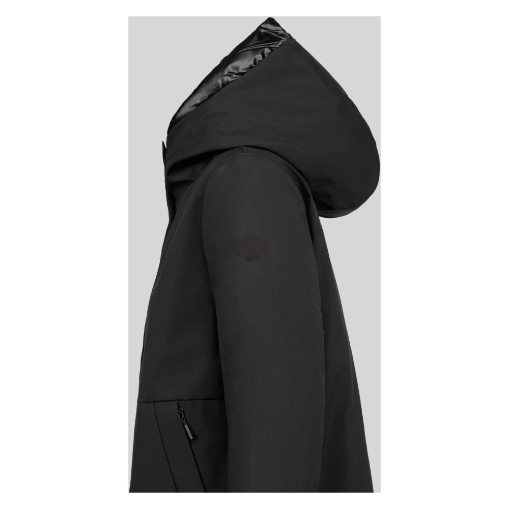 People of Shibuya Korte Parka in Mat Polyester Black Dames