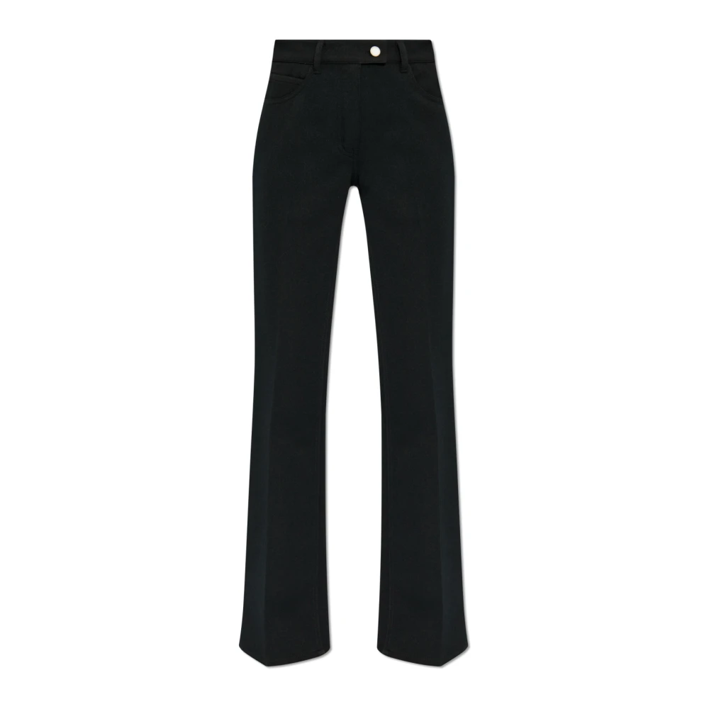 Courrèges Donna Nero Pantaloni, M, New,