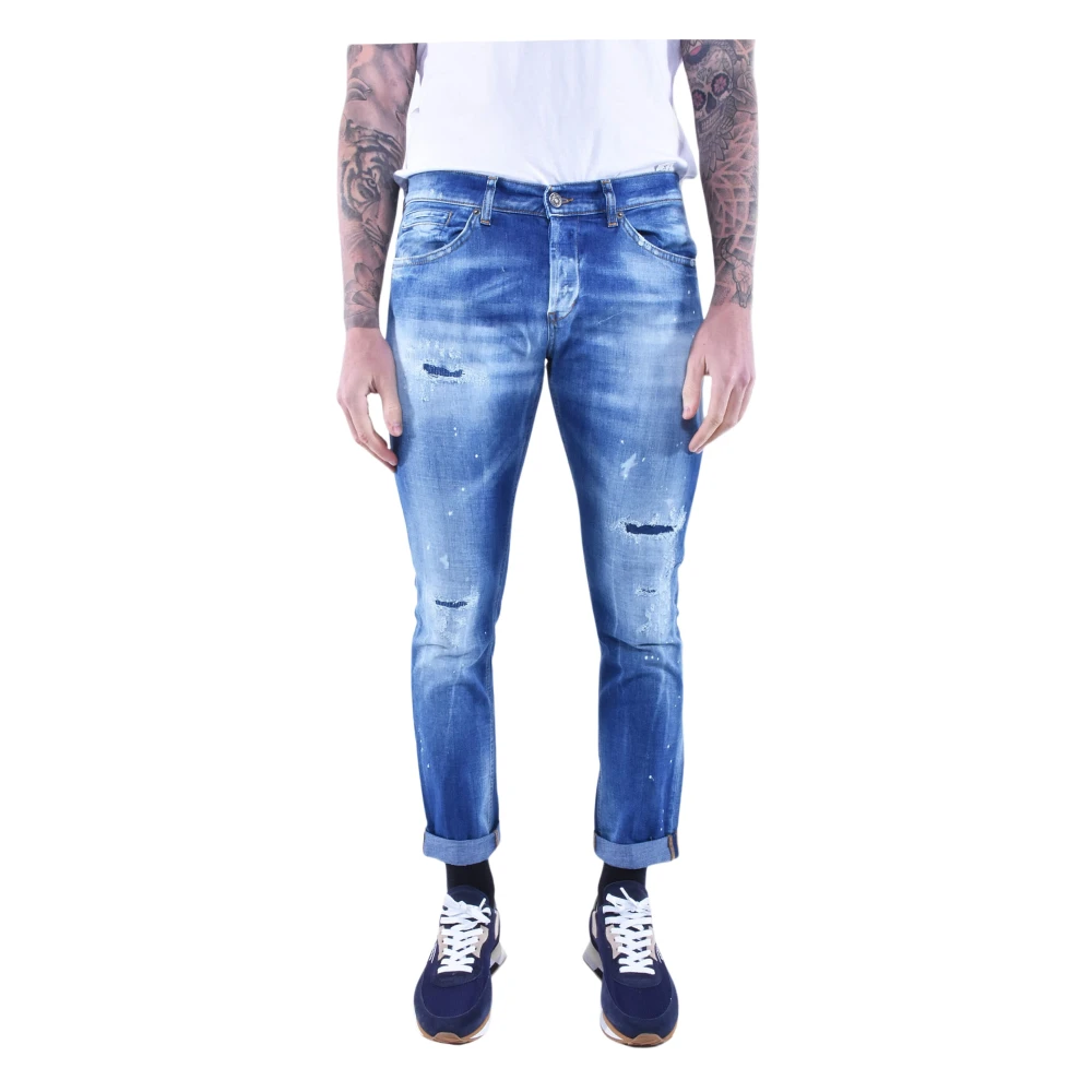 Dondup Skinny Ripped Jeans Blue, Herr