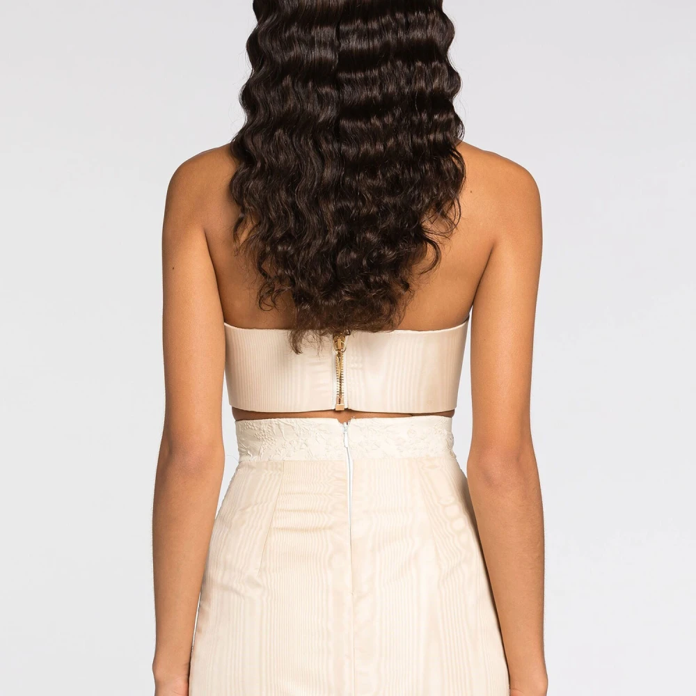 Roberto Cavalli Stijlvolle Top voor een Trendy Look Beige Dames