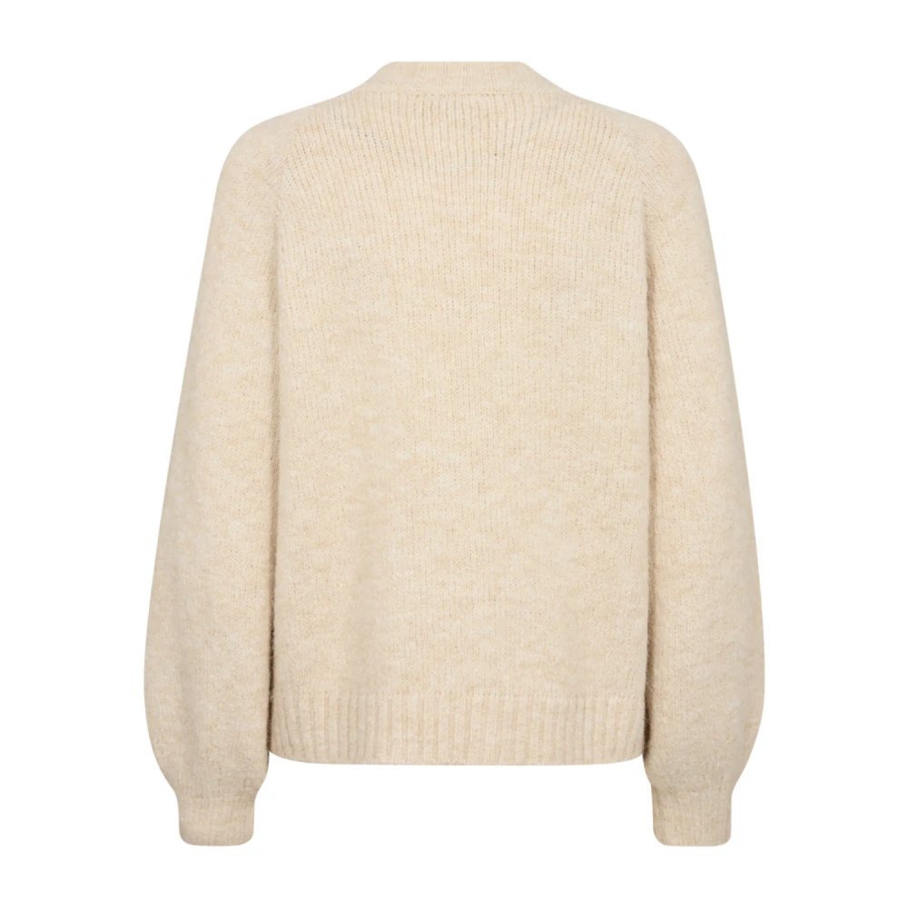 Freequent Elegant Gebreid Vest met Knoopdetail Beige Dames