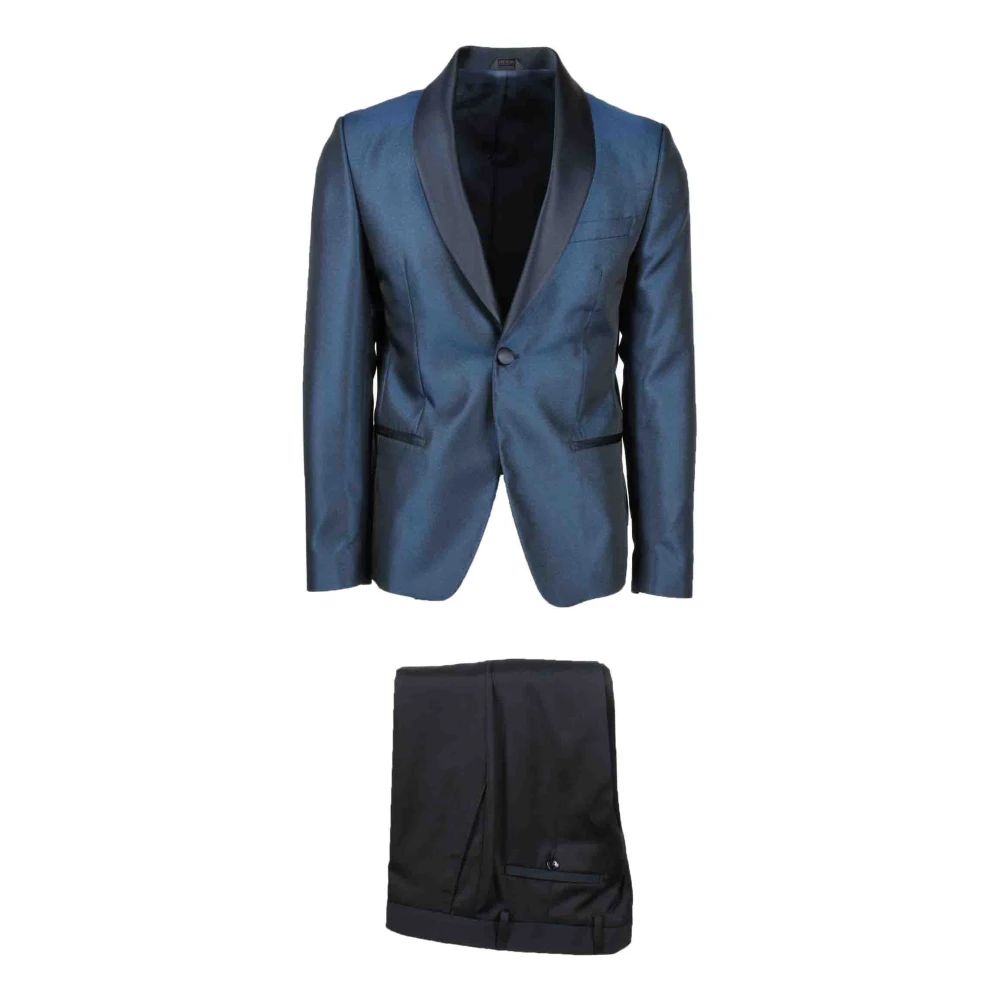 Alessandro Dell'Acqua Heren Wolblend Formeel Pak Blue Heren