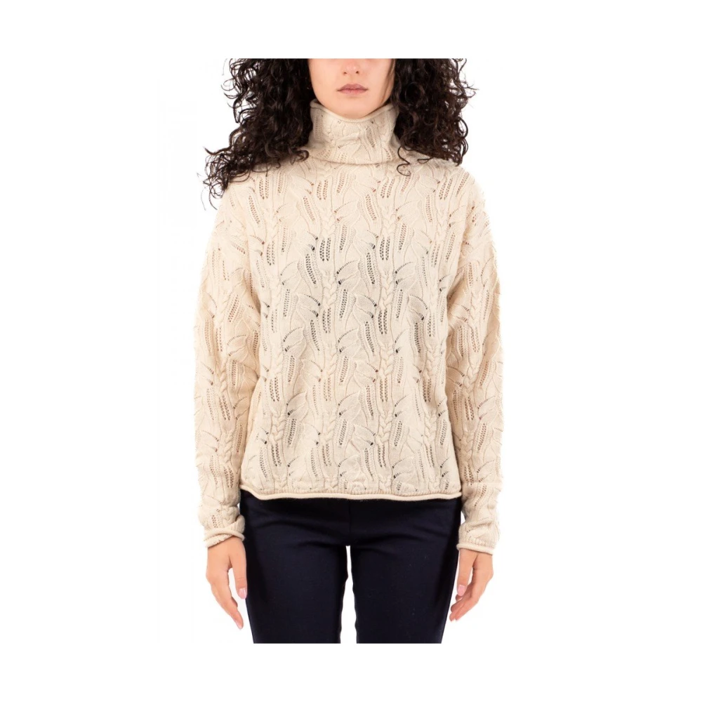 Max Mara Studio Elegant Studio Gebreide Top Beige Dames