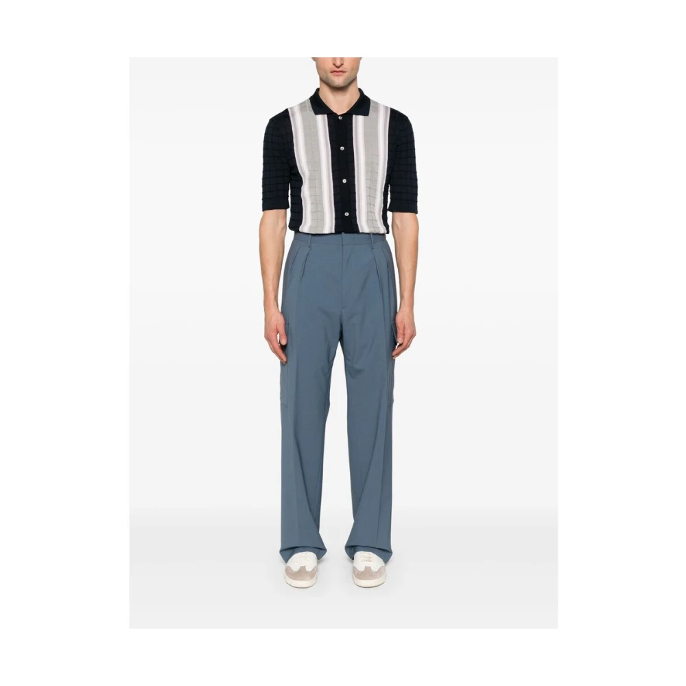 Tagliatore Broek Blue Heren