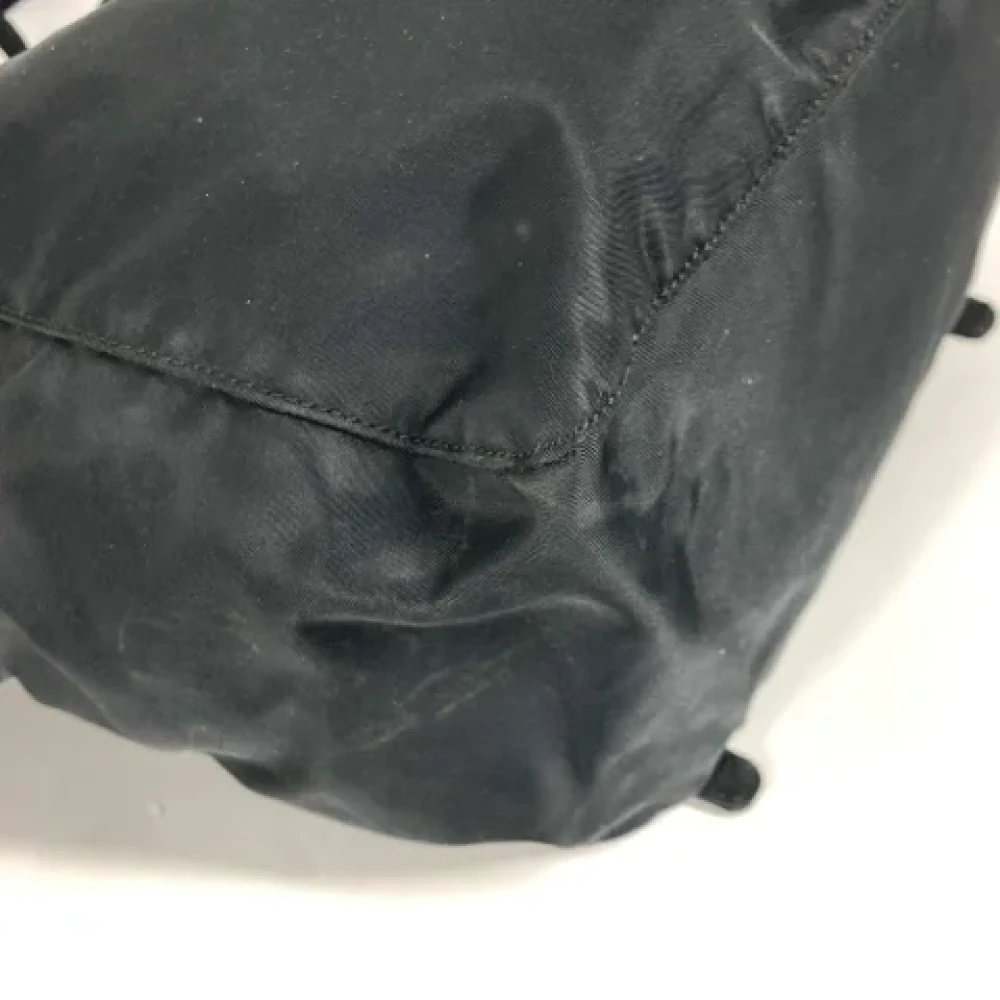 Prada Vintage Pre-owned Fabric backpacks Black Dames