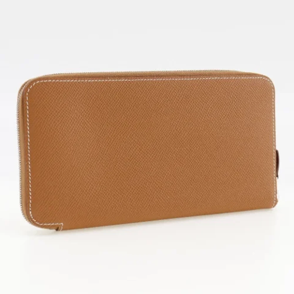 Hermès Vintage Pre-owned Leather wallets Yellow Dames