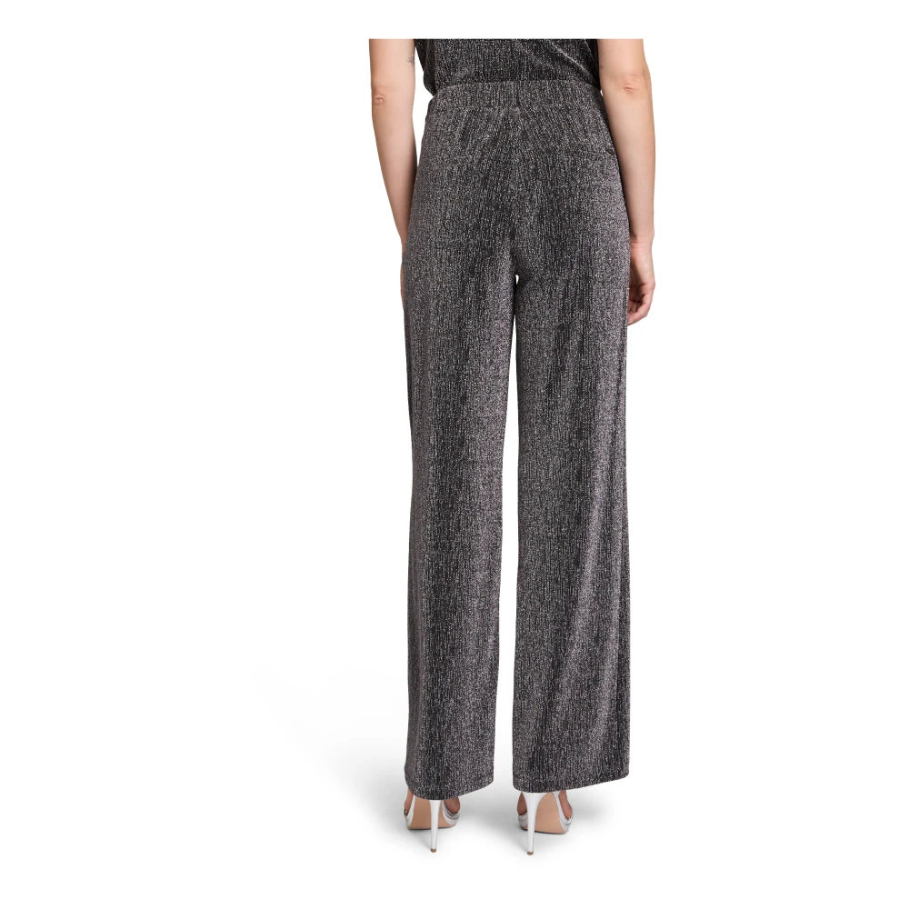 Betty & Co Stoffen broek in glitter-look Black Dames