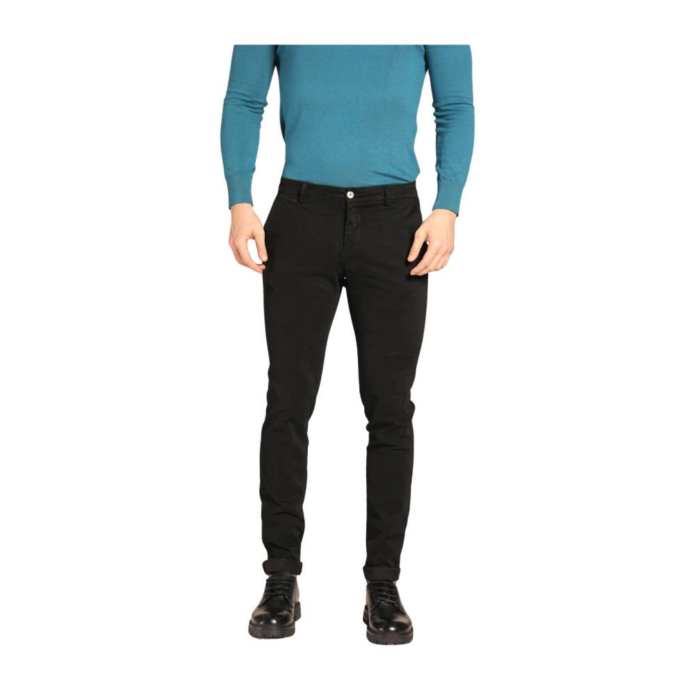 Mason's Milano Style Chino Broek Extra Slim Fit Black Heren