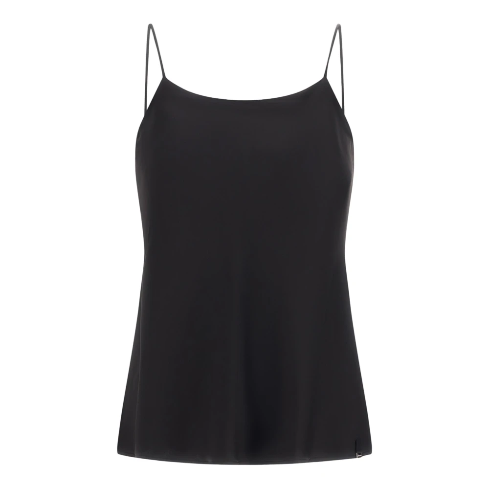 Herno Donna Nero Top, L, New,
