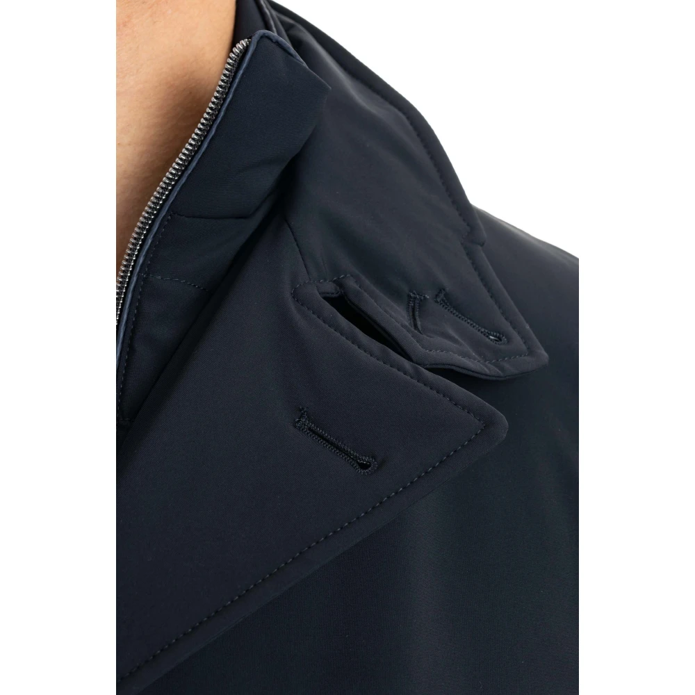 Herno Dubbelrijig Herenjas Blue Heren