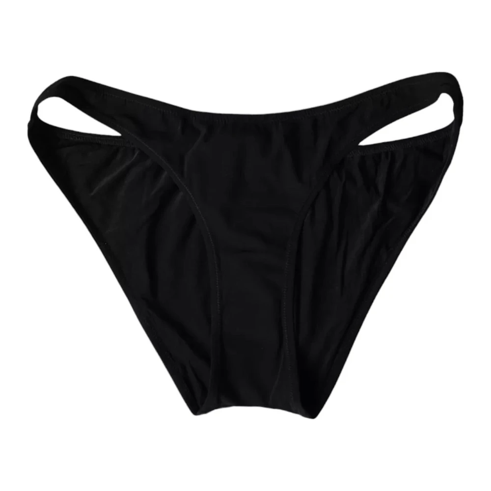 Dolce & Gabbana Women's Black Logo Bikini Bottom Swimwear