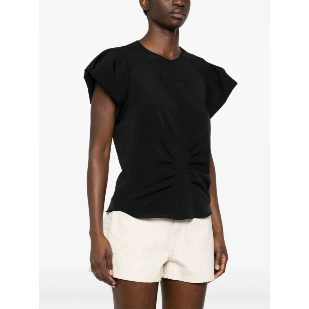 Isabel marant Zwart Tullya Stijlvol Modieus Jurk Black Dames