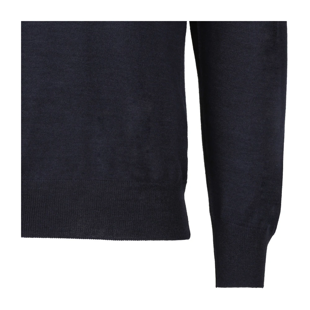 Gran Sasso Donkerblauwe Crew Neck Sweater Blue Heren