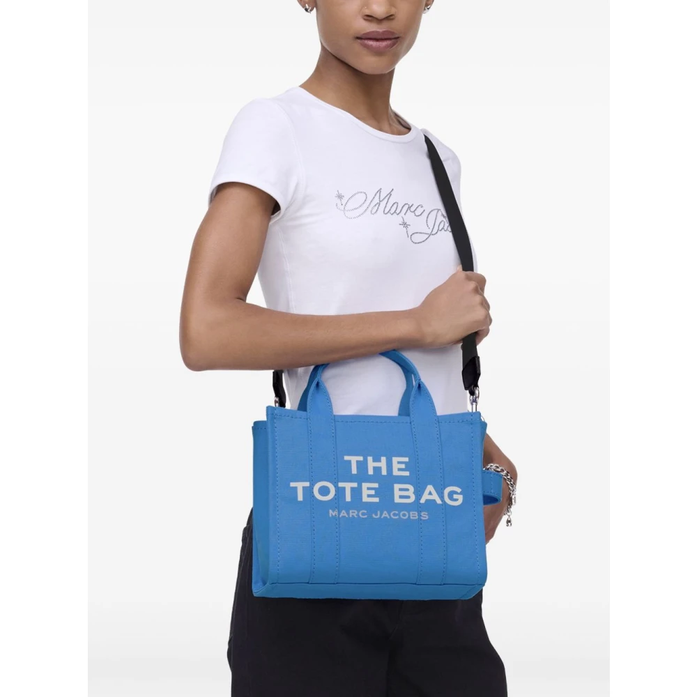 Marc Jacobs Lichtblauwe Tote tas met logo Blue Dames