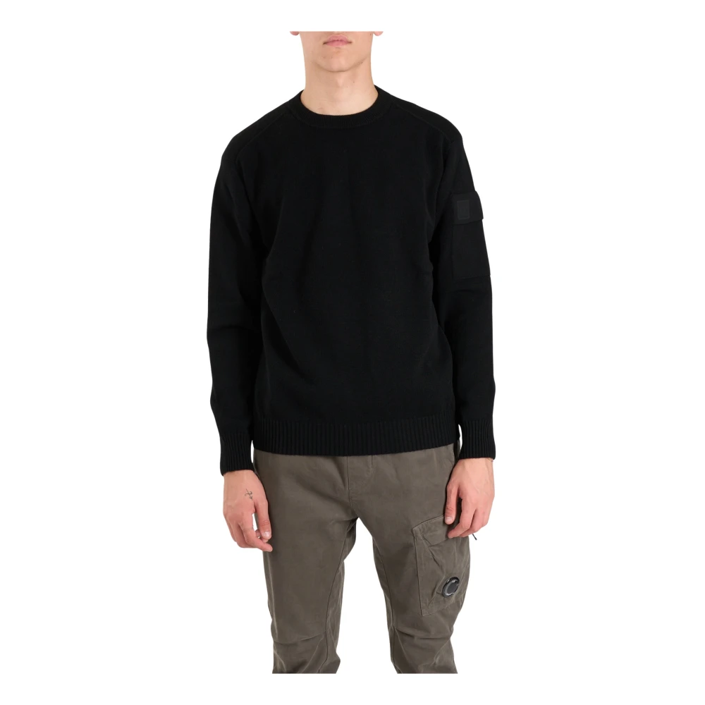 C.P. Company Fijne Merinowollen Trui Black Heren
