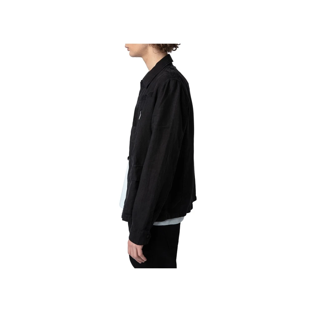 Zadig & Voltaire Stijlvolle Jas voor Heren Black Heren
