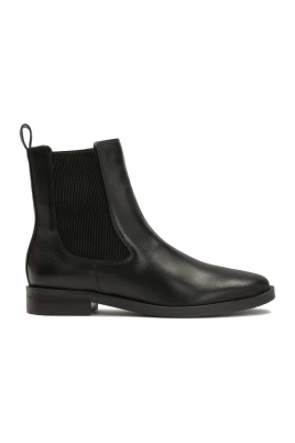 Svarta läderslippers