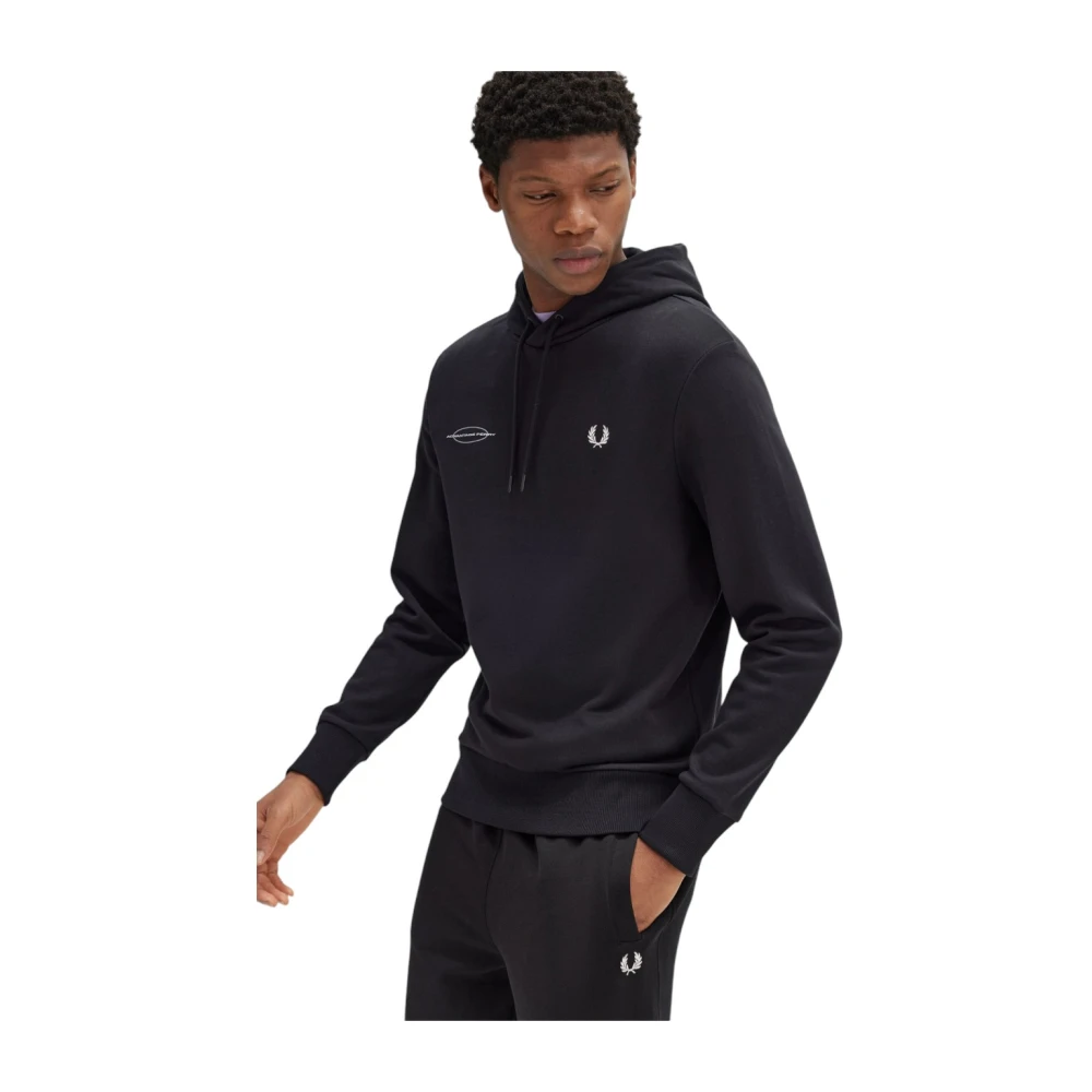 Fred Perry Stijlvolle Sweatshirt voor Mannen Black Heren