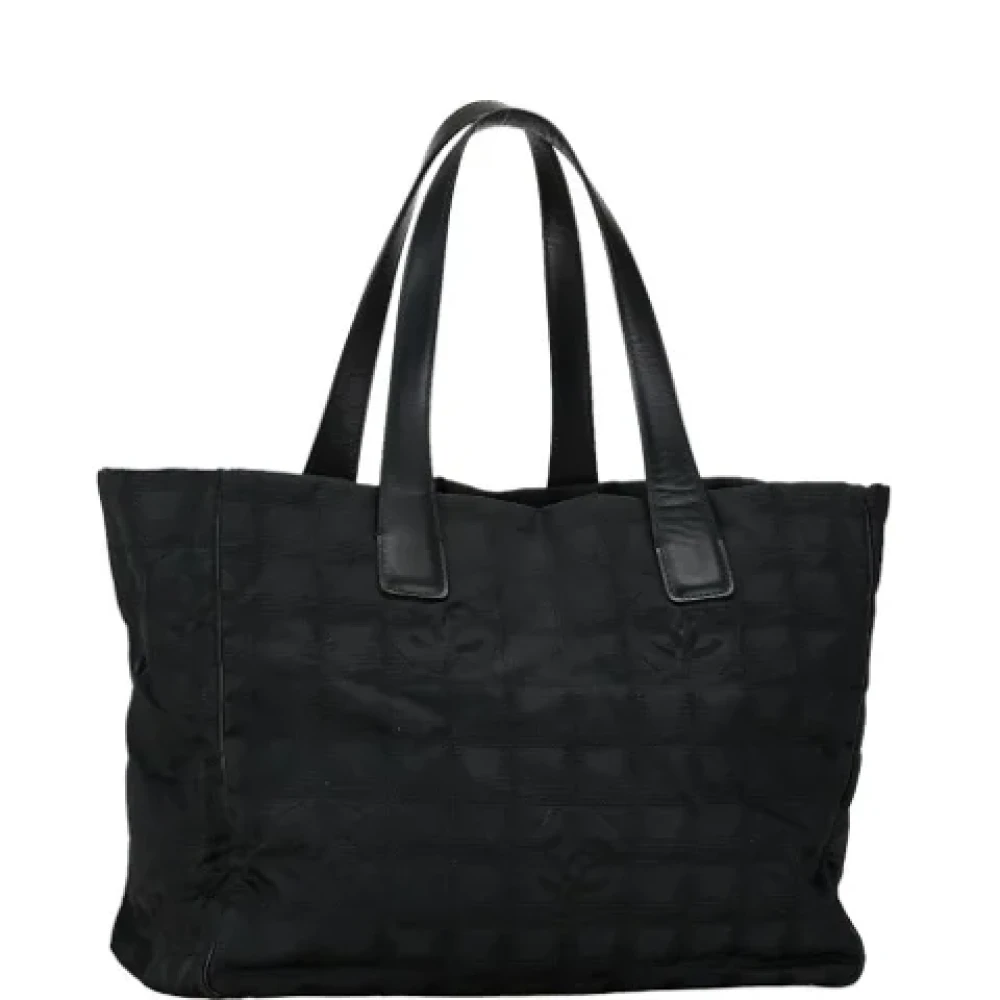Chanel Vintage Pre-owned Fabric totes Black Dames
