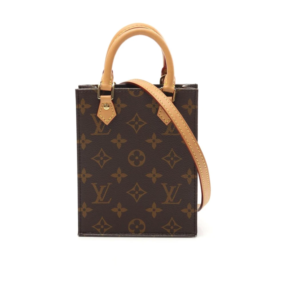 Louis Vuitton Vintage Women's Brown Pre-Owned Monogram Canvas Mini Trunk Bag
