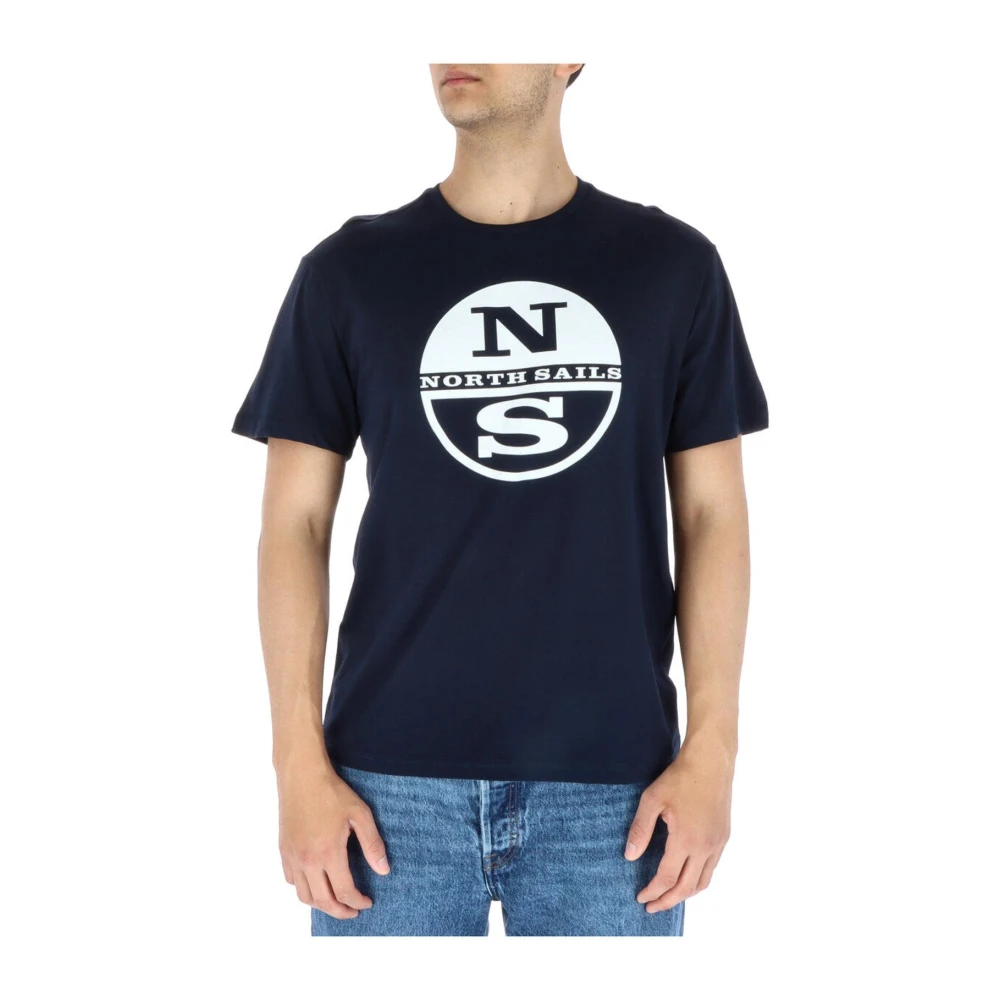 North Sails Men's Blue Basic Crewneck Tee