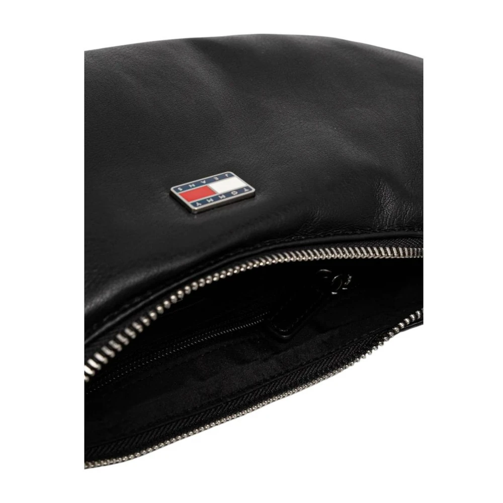 Tommy Hilfiger Zwarte Polyurethaan Medium Handtas Damescollectie Black Dames