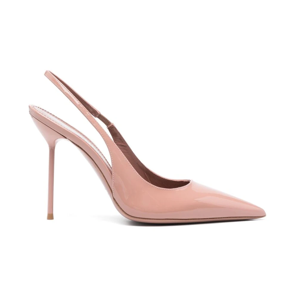 Paris Texas Rosa Slingback Stilettklack Skor Pink, Dam