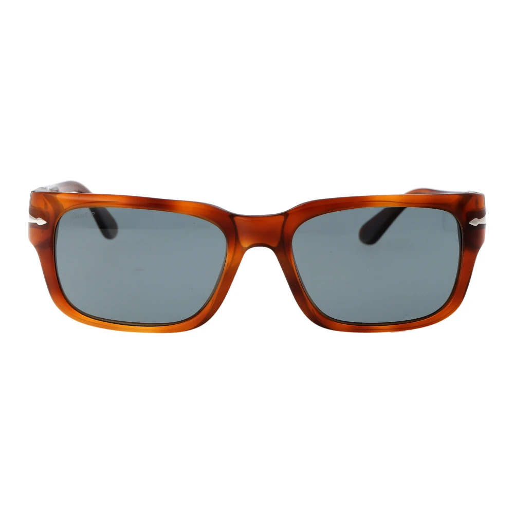 Persol Men's Brown Sunglasses, 55 Mm, Stylish Sunglasses For Elevating Look
