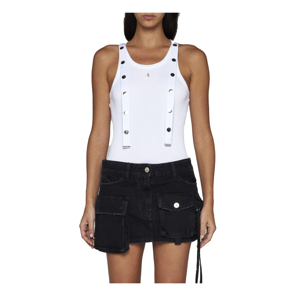 The Attico Witte Tanktop White Dames