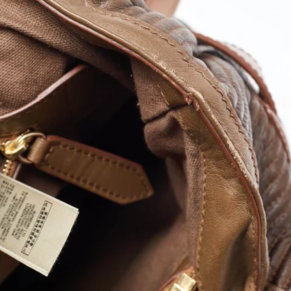 Burberry Vintage Pre-owned Leather totes Brown Dames