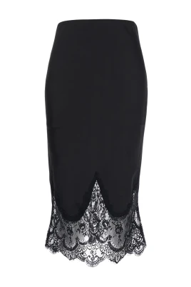 Bias Half Slip med spets