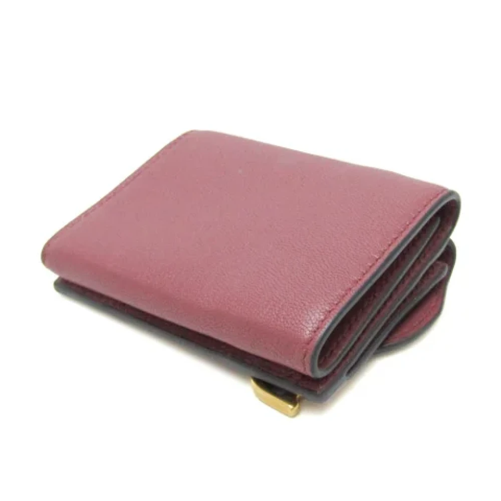 Dior Vintage Pre-owned Leather wallets Pink Dames