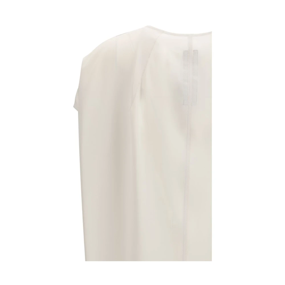 Rick Owens Zijden top met V-hals Beige Dames