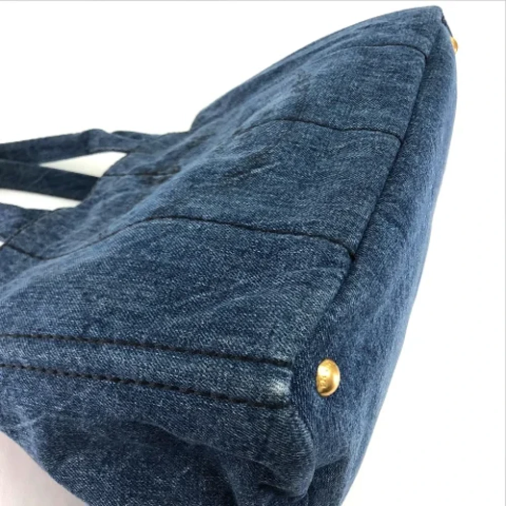 Prada Vintage Pre-owned Denim prada-bags Blue Dames