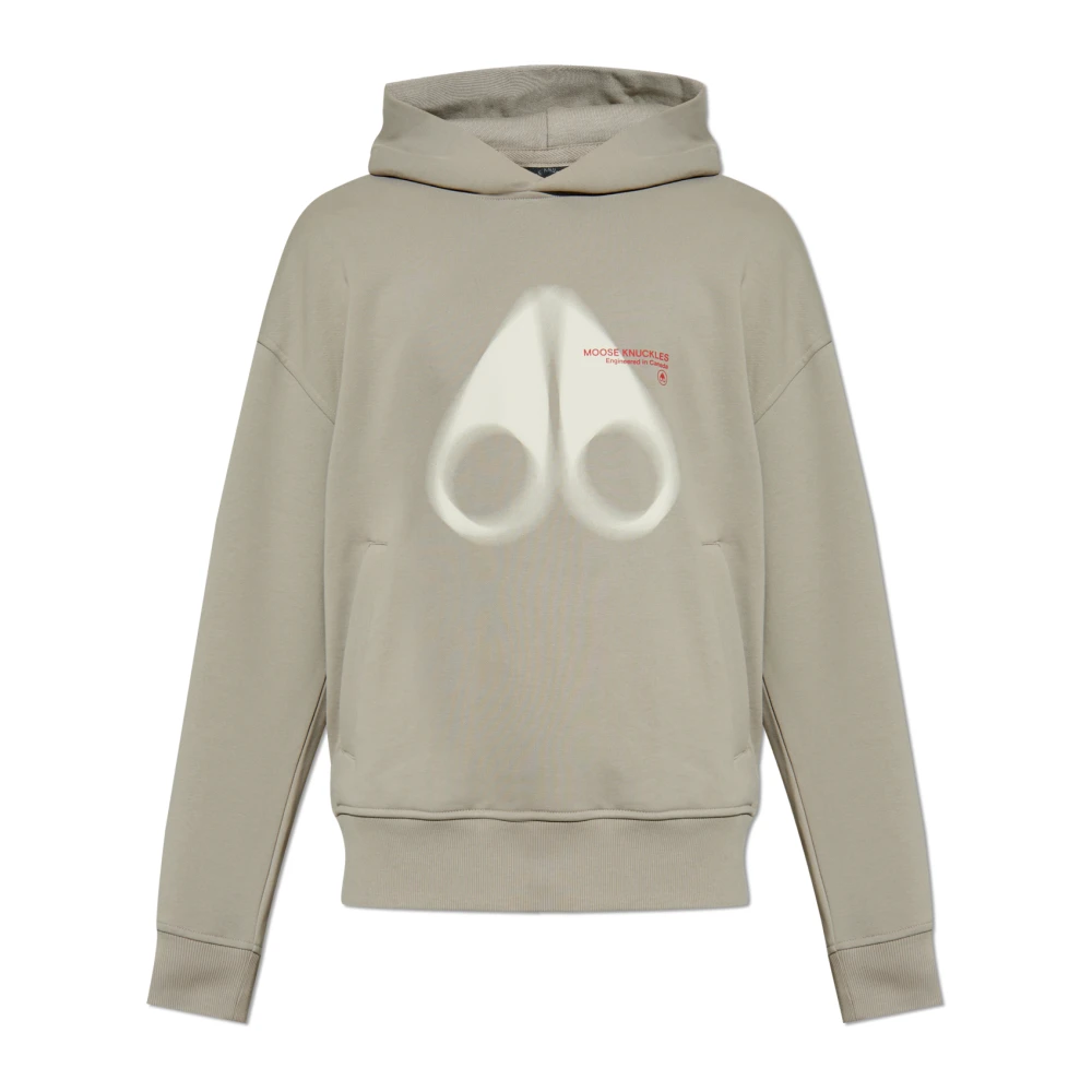 Moose Knuckles Hoodie Gray, Herr